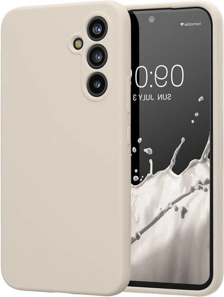 Coque Galaxy A54 5G crème pour usage quotidien - Silicone ergonomique