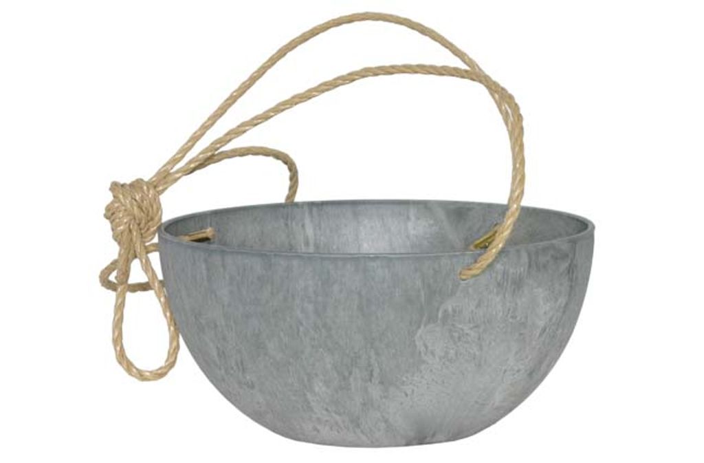 ARTSTONE Blumenampel Fiona Ø 25 x 12 cm grau Produktbild 