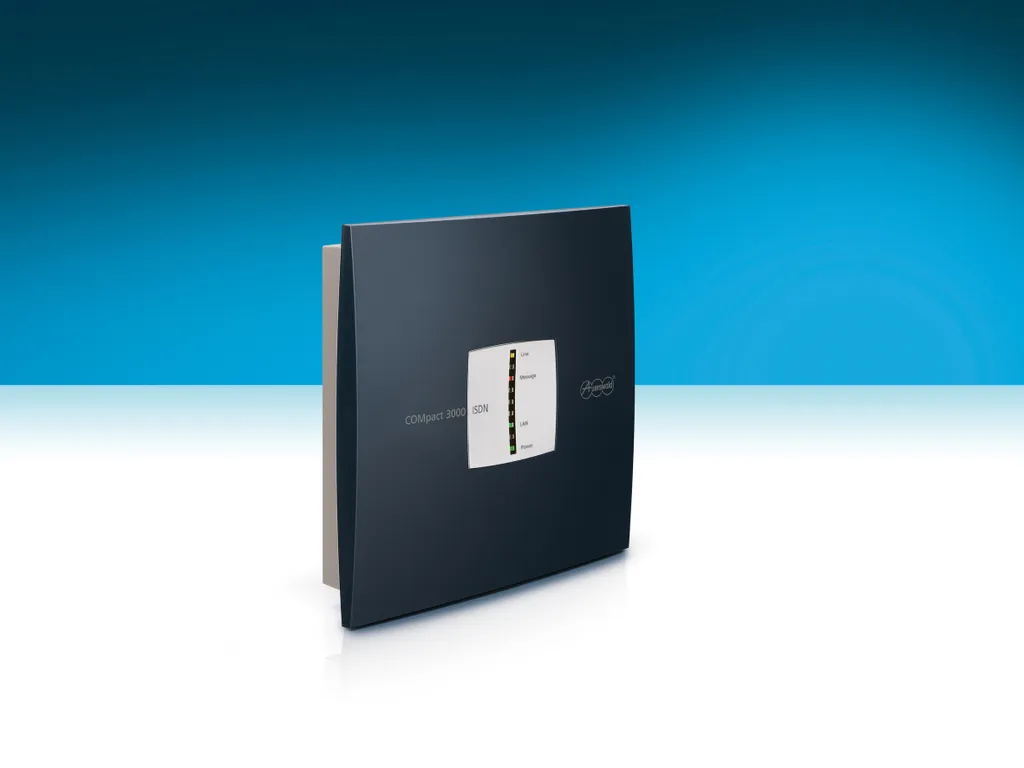 Gérez 4 postes fixes sur 1 ligne RNIS avec l'AUERSWALD COMpact 3000 (90577)