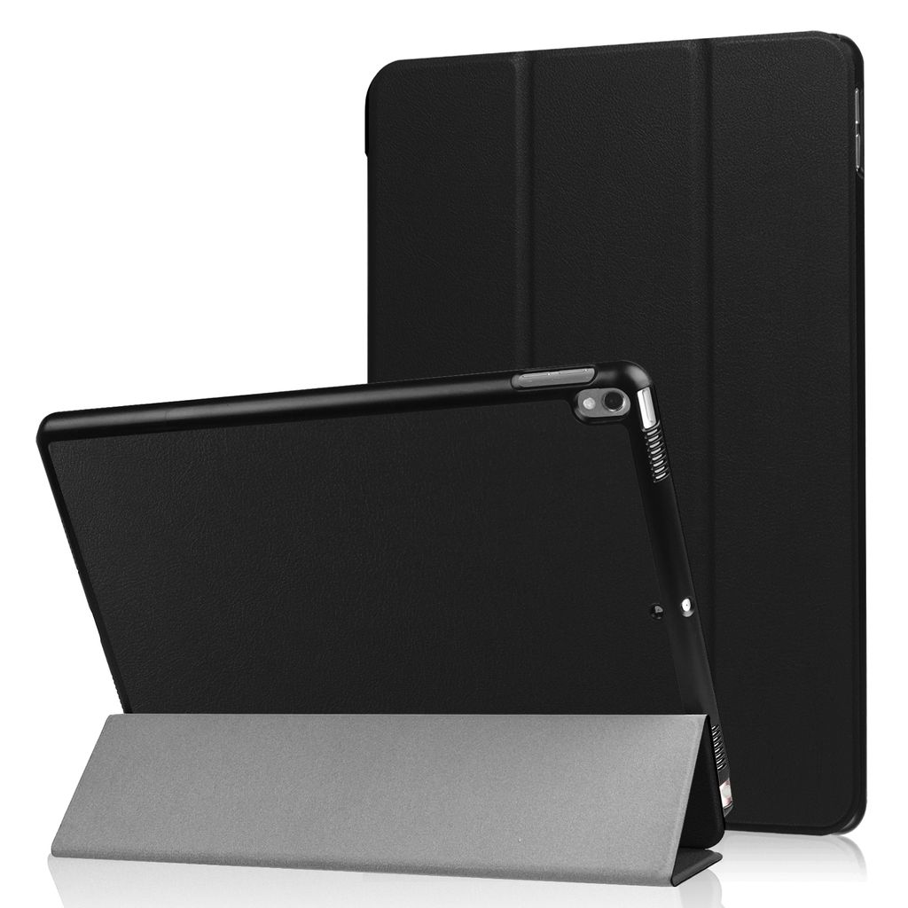 Schutzhülle für Apple iPad Pro 2017 und iPad Air 3 2019 10.5 Zoll Ultra Slim Cover Hardcase aufstellbar und Wake & Sleep Funktion (Schwarz)