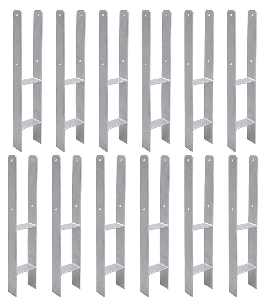 Faziango Pfostenanker Set 12 Stk für Holzpfosten, 600 mm, Produktbild 
