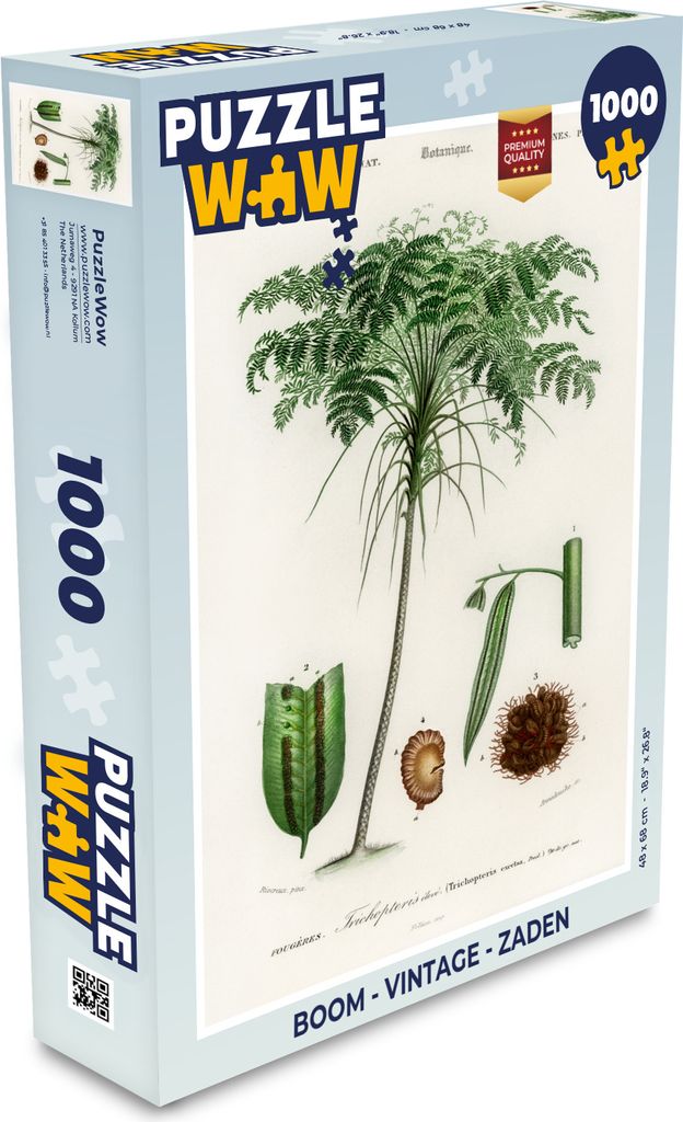 MuchoWow Puzzle 1000 Teile Baum - Vintage - Saatgut - Spielzeug - Alt und Jung - Spiele - Puzzeln