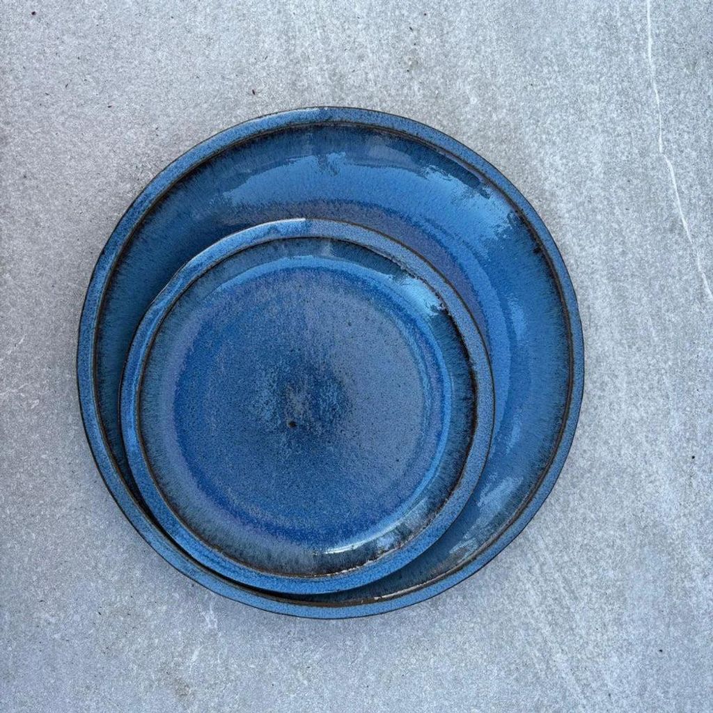 Provencelia Keramik Untersetzer Base m Blau, Ø20 x H5 cm, Produktbild 