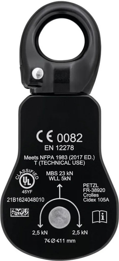 Optimisez vos Mouflages avec la Poulie Petzl Spin S1 Couleur Noir
