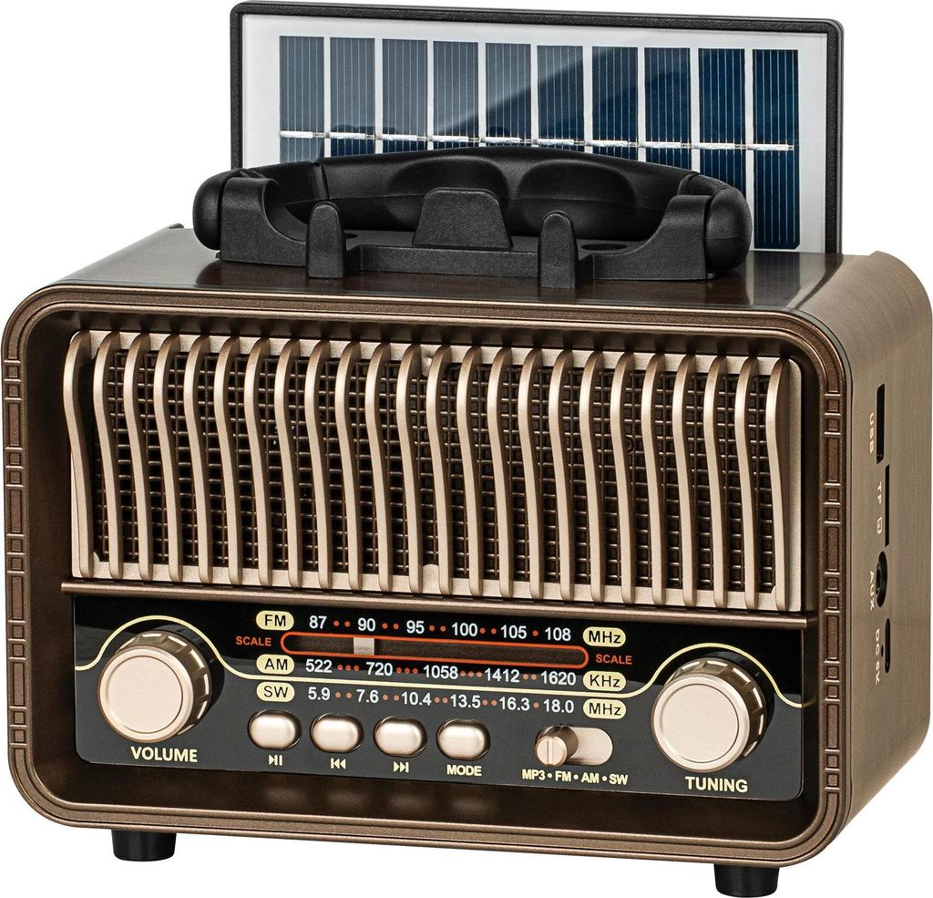 Kruger&Matz KM0832 Analógové solárne rádio AM/FM/SW, 3,7 V; Obrázok produktu 