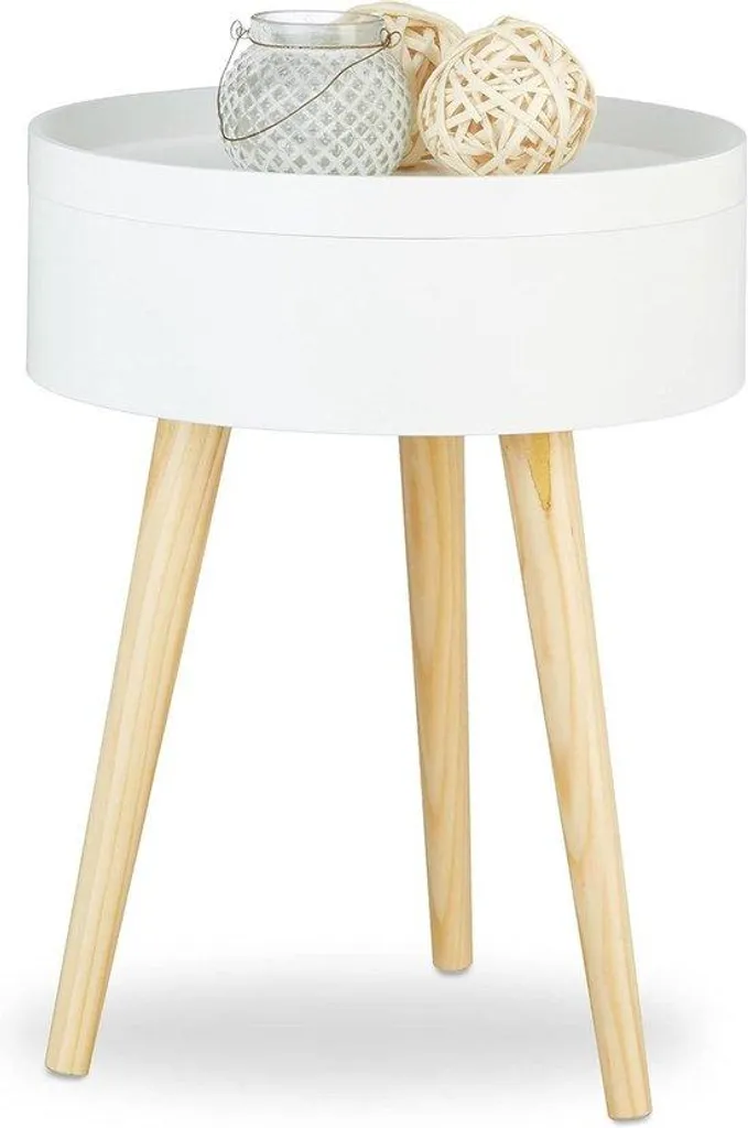 Table d'appoint blanche de rangement : finissez-en avec le désordre !