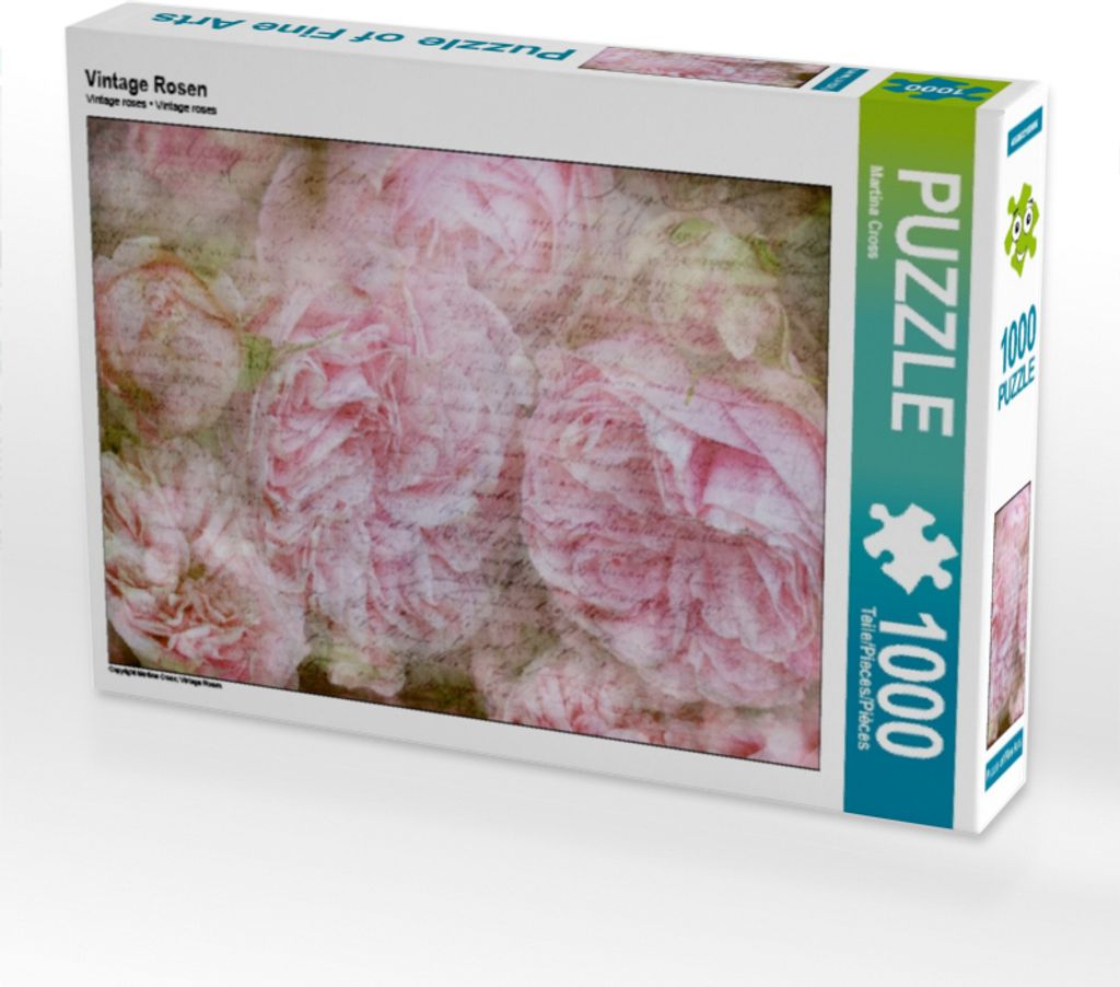 Calvendo Vintage Rosen 1000 Teile Puzzle quer 640x480mm, Cross Martina; 7293865