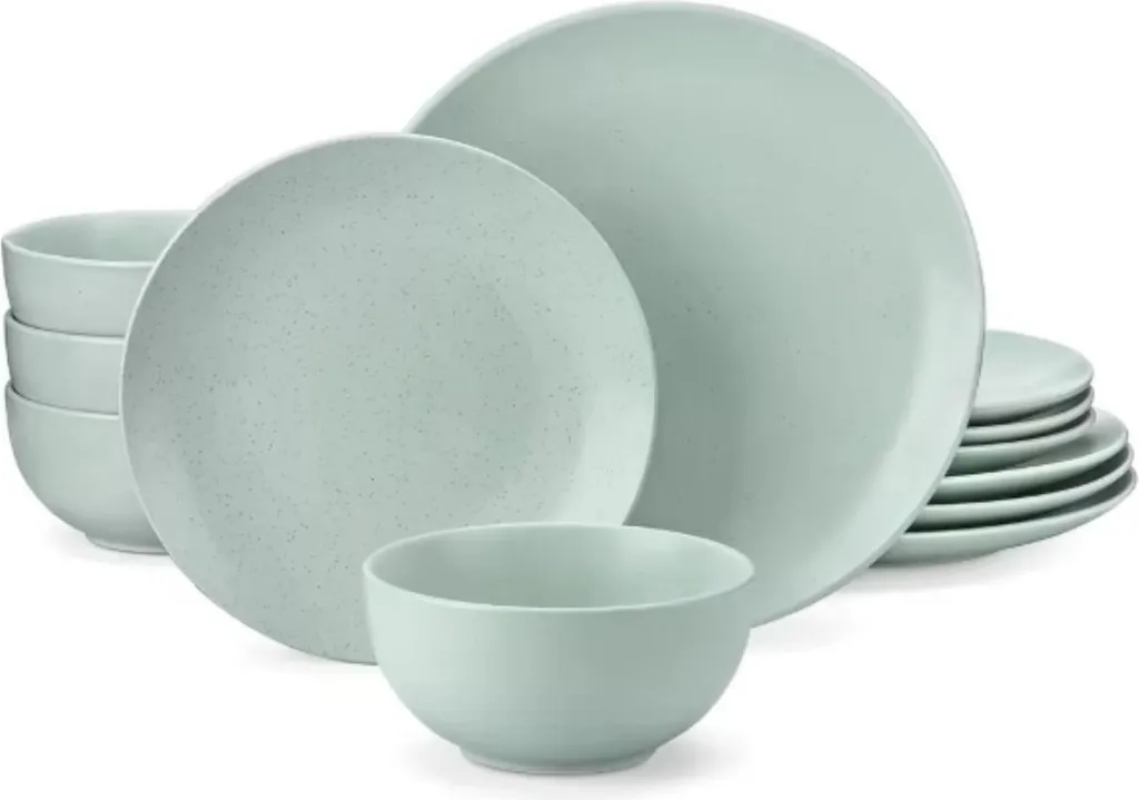 Aristelle Set Piatti 24 Pezzi Verde Chiaro: Servizio Tavola 4 Persone
