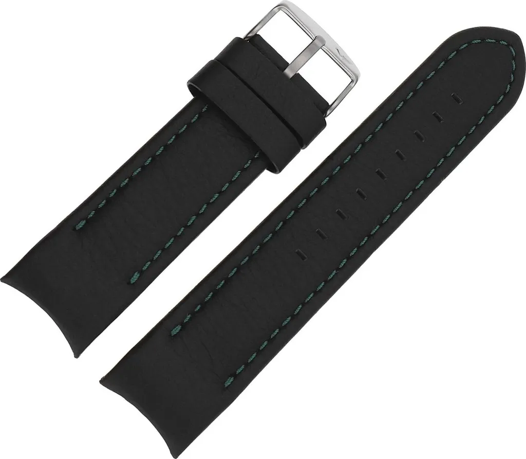 Ceinture en Cuir Noir et Vert Mat pour Homme - Modèle Anchar 7172 Chic