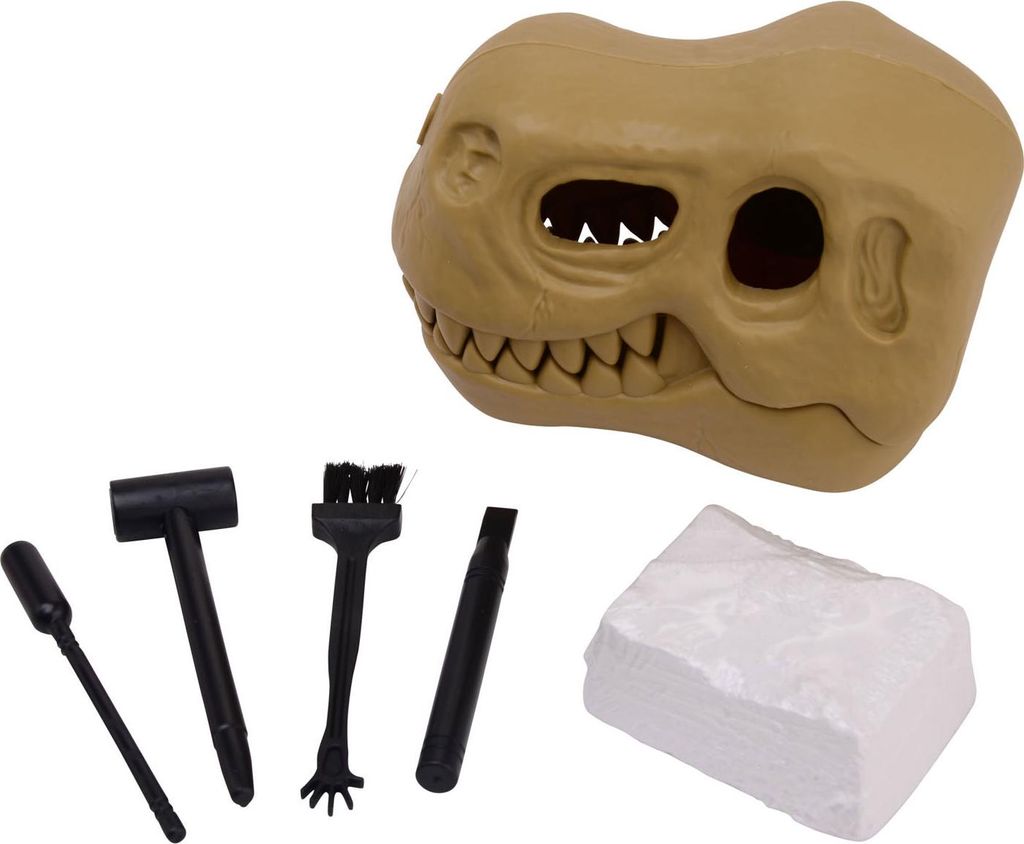 Johntoy Dinoschedel mit fossilen Schnittset