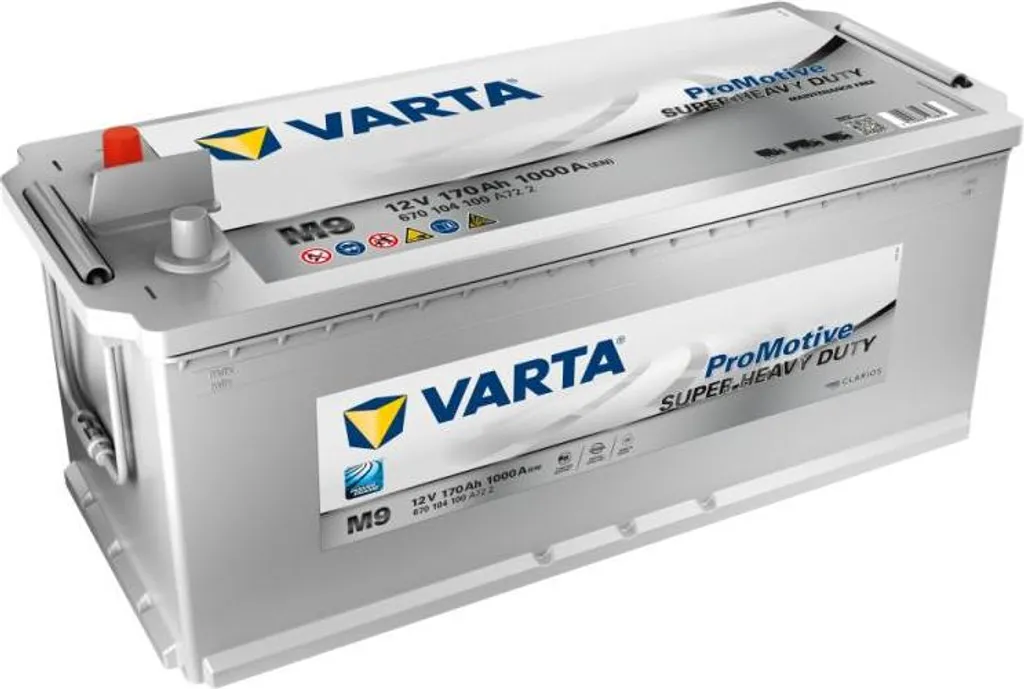 Varta M9 170Ah 1000A batterie haute performance à forte résistance SHD