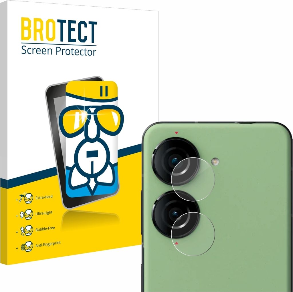 BROTECT Schutzglas für ASUS ZenFone 10 (NUR Kameraschutz) Schutzfolie Panzer Folie Glas Display Schutz klar