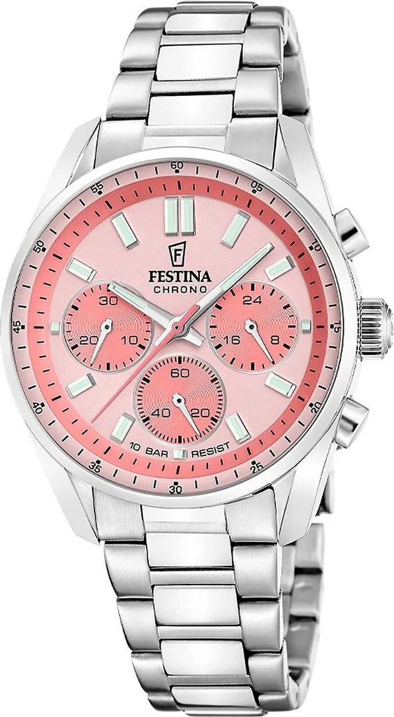 Recensione Festina F20753/4 Cronografo Acciaio Inox Quadrante Salmone