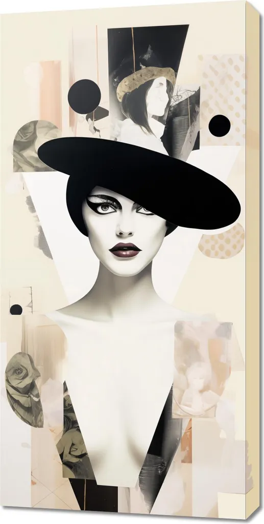 Quadro Ritratto Sfalsato 50x100 - Arredo Parete Elegante e Moderno