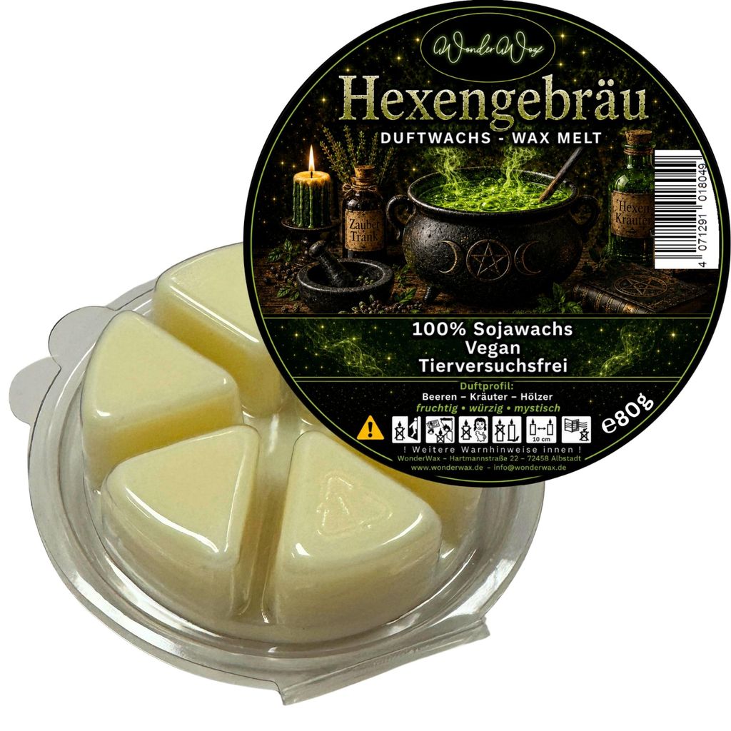 WonderWax Duftwachs Wax Melts für Duftlampe, 6 Ecken Duftmelt Wachsmelt Sojawachs Duftwachs Kreis für Raumdüfte, Wachs Duftöl Winter Indoor Sch...