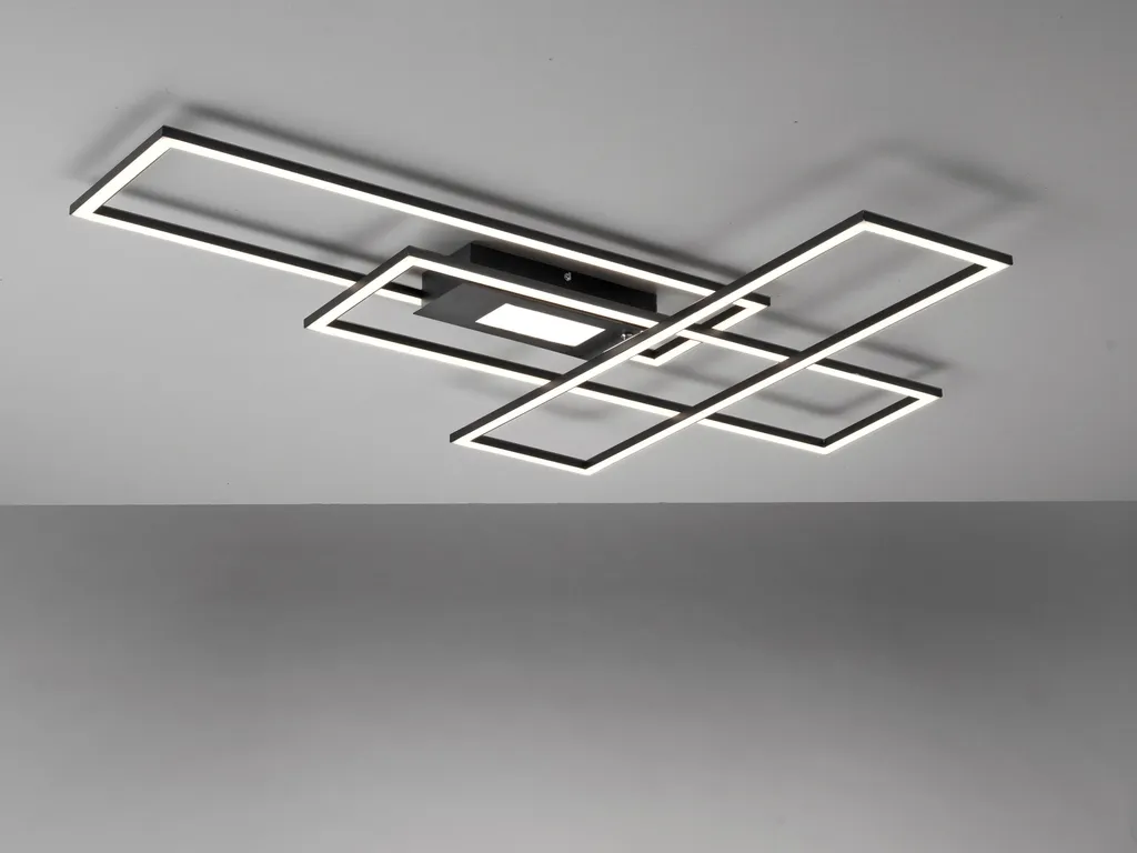Lampada Soffitto LED 99cm Nera Dimmerabile Telecomando 230V - 19