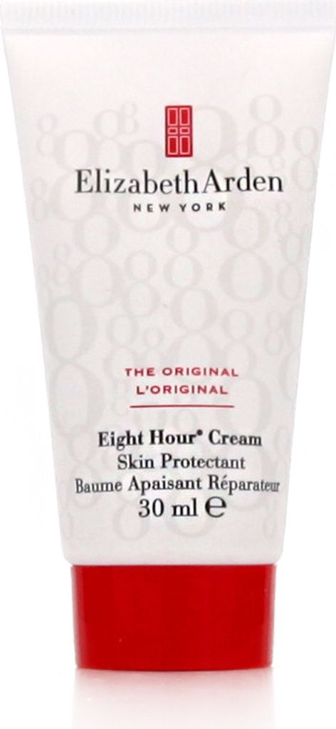 A close-up studio shot of an Elizabeth Arden Eight Hour Cream Skin Protectant tube.