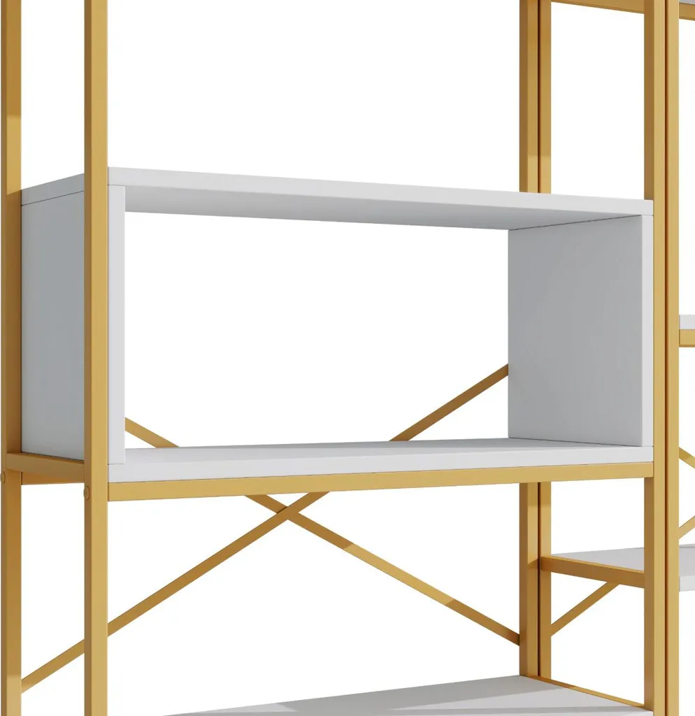 Étagère bibliothèque robuste et facile à monter - Solution rangement 180cm - 8