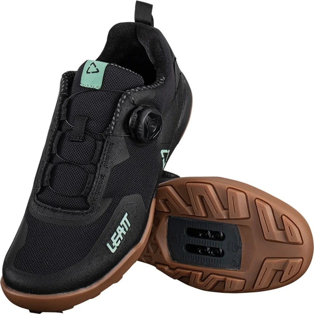 Chaussure VTT Femme Leatt 6.0 Clip Noire 40 : Confort et Anti-Glisse