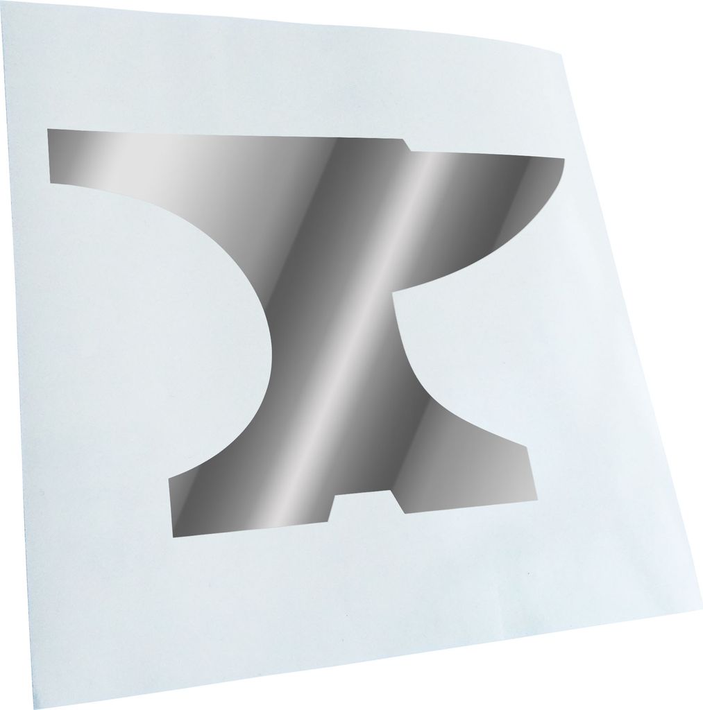 Kiwistar - Autoaufkleber - Amboss - Heckscheibenaufkleber - Aufkleber für Auto Kfz Fahrrad, LKW, Truck Mofa