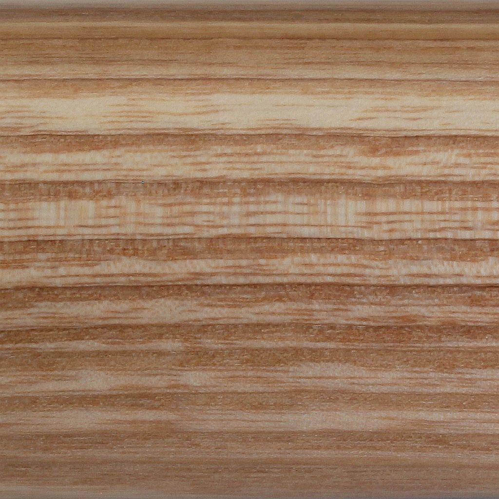 TIBU Esche Handlauf Holz Ø 42 mm Geländer Treppe 0,3m - 5m, Länge 4,5 m und Enden Radius gefräst ohne Halter