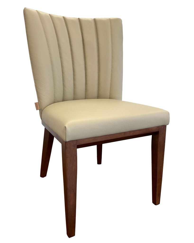 Design Echtleder Esszimmerstuhl, Sitzkomfort, robustes Hartholz, Nosag-Federn, 1,3mm echt Dick Leder, bis 150kg belastbar, Büro, Küche, Gastro Fe...