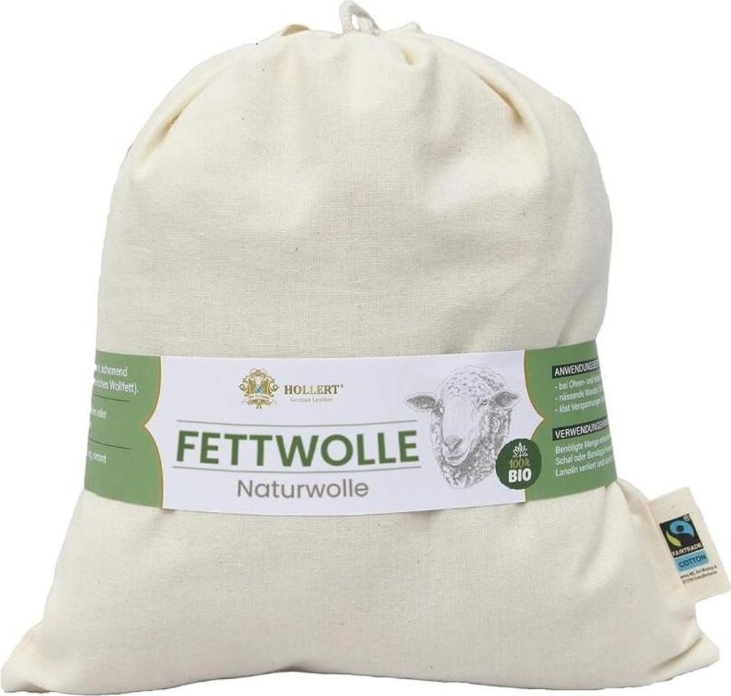 Fettwolle 100g mit Lanolin, Naturprodukt zur Pflege von Produktbild 
