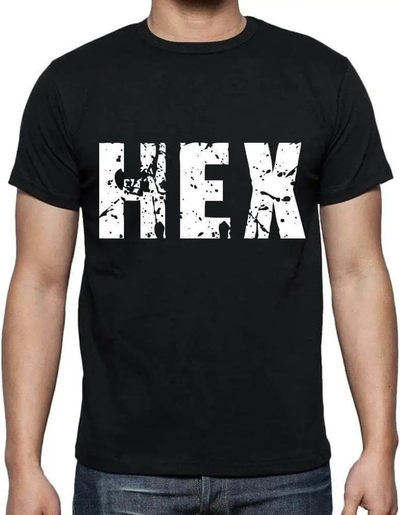 Herren Grafik T-Shirt Hex Öko-Verantwortlich Vintage Jahrgang Kurzarm Lustige Druck Geburtstag Geschenk Mann