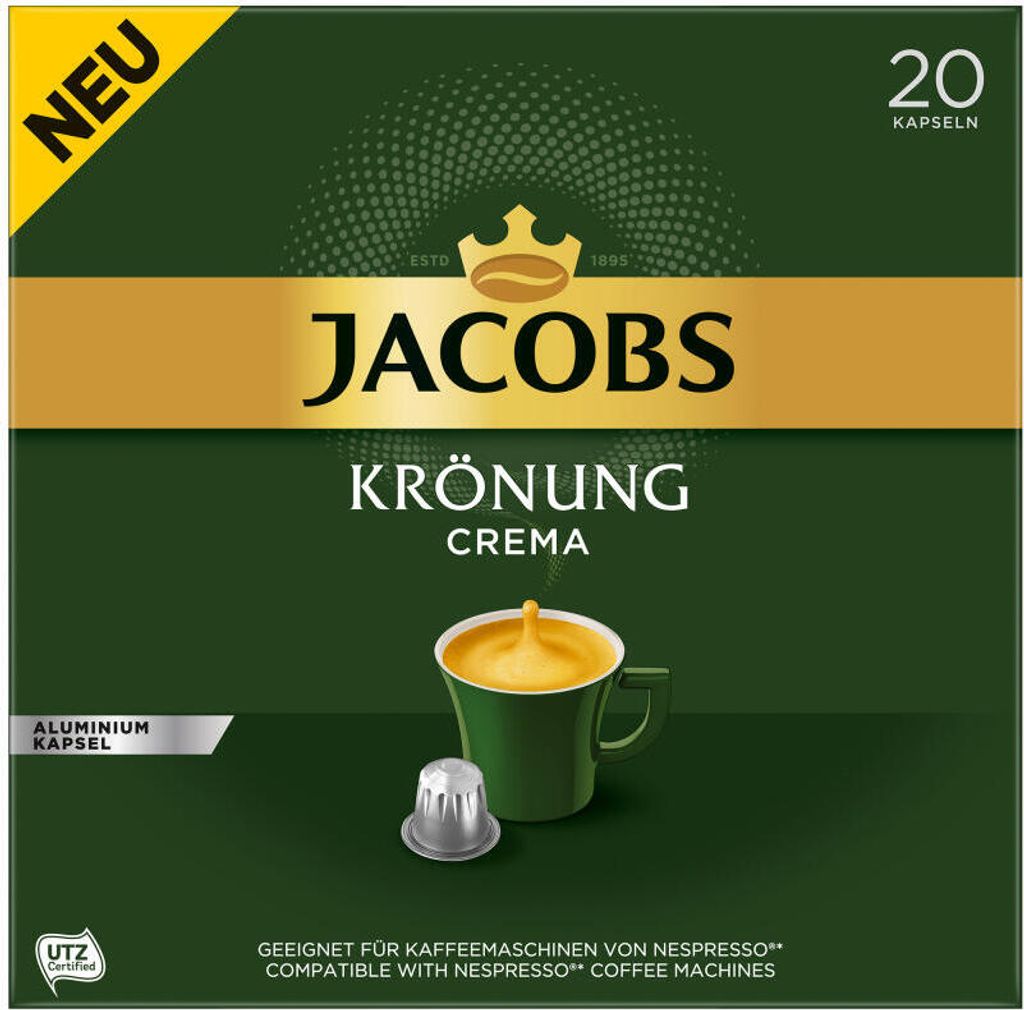 Jacobs 20 Kapseln Krönung Crema Zdjęcie produktu 4
