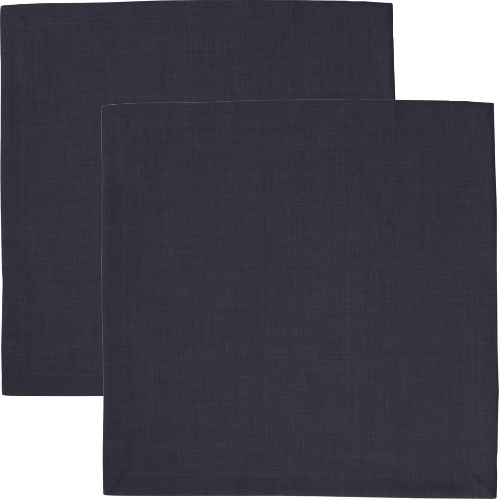 Sander Serviette Loft" 2er-Pack schwarz 40x40 cm"