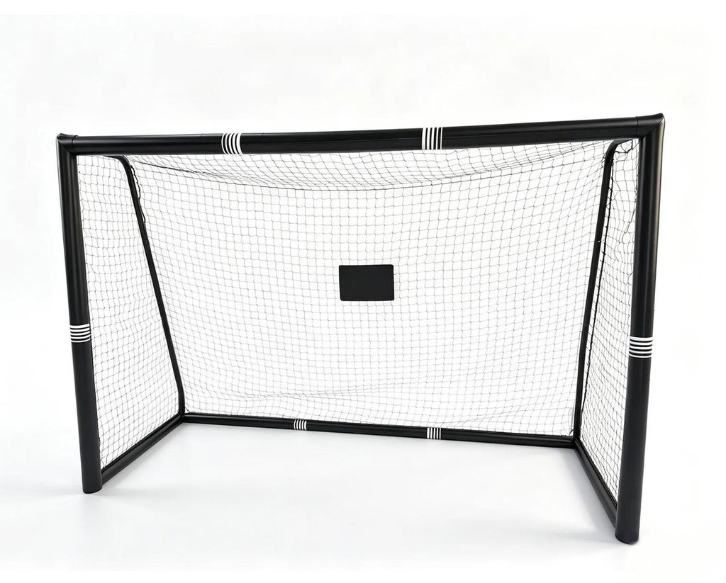 Fußballtor für den Garten - 240 cm Fußballtor - Stahlrahmen mit Polsterung - UV-beständiges Netz - Bodenanker - Für Kinder und Erwachsene