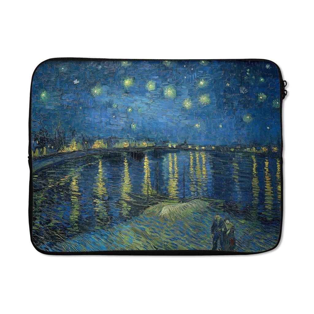 MuchoWow Laptop Hülle 17 Zoll Laptoptasche Die sternenklare Nacht - Vincent van Gogh - Zipper - Schutzabdeckung