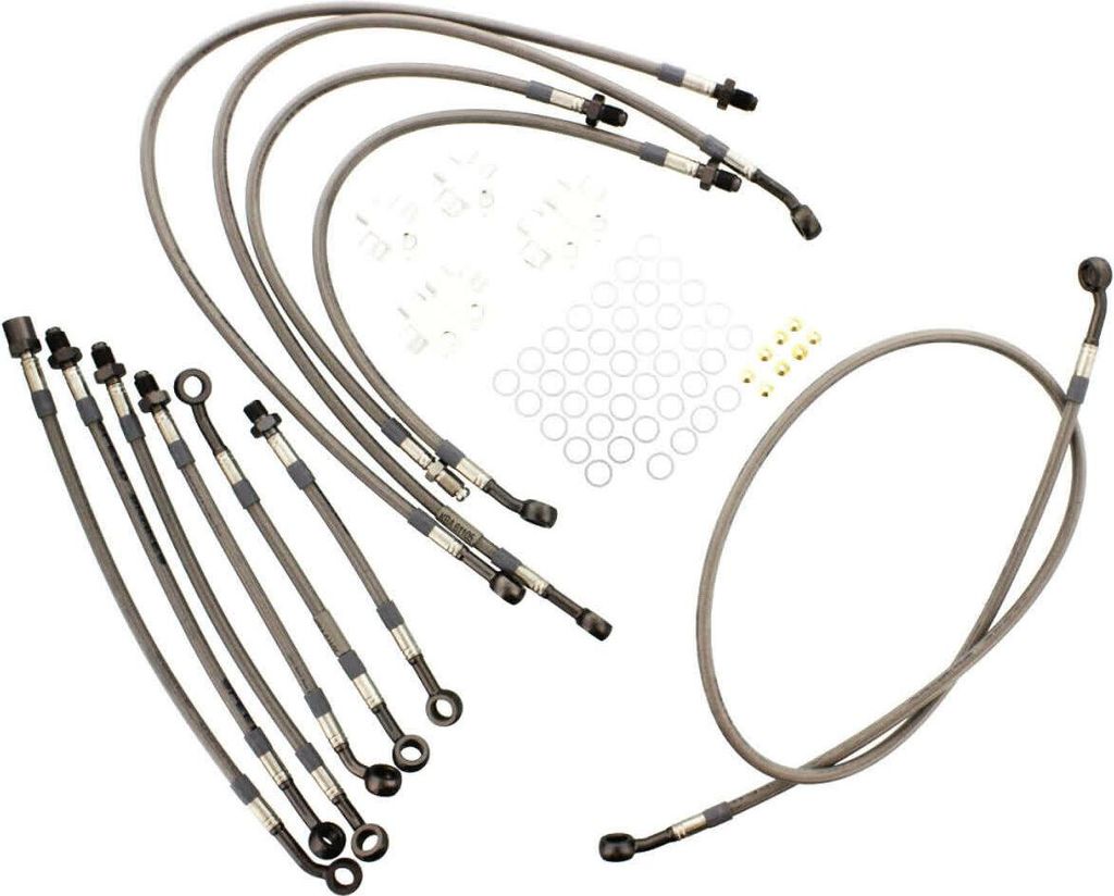 JMP 11 Bremsrohr-Kit Stahl 62-HO059-110.11.15 Anthrazit für Honda CBR 1000 F DUAL