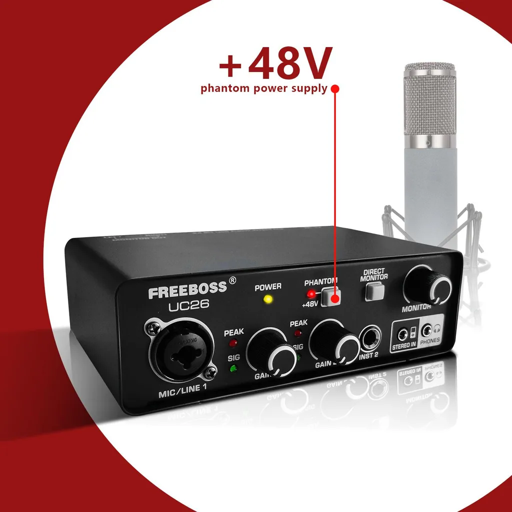 Interface audio USB UC26 multi-canaux pour enregistrement PC et Mac