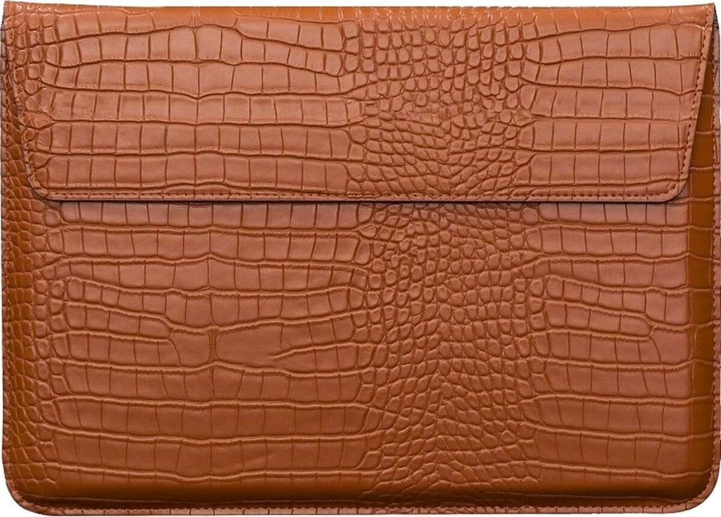 Mobigear Envelope Croco Laptop Sleeve 12 Zoll Laptop Hülle - Braun