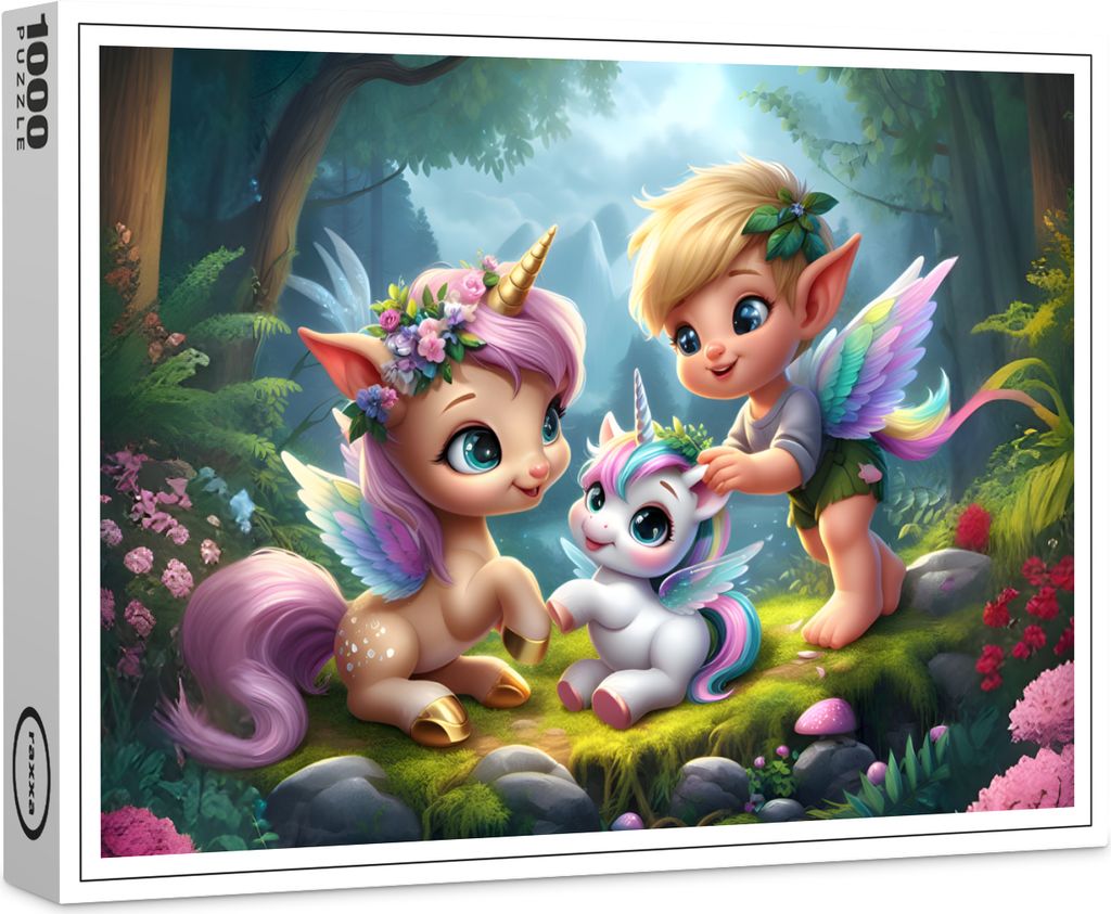 raxxa Premium-Puzzle "Einhorn Baby", 1000 Teile
