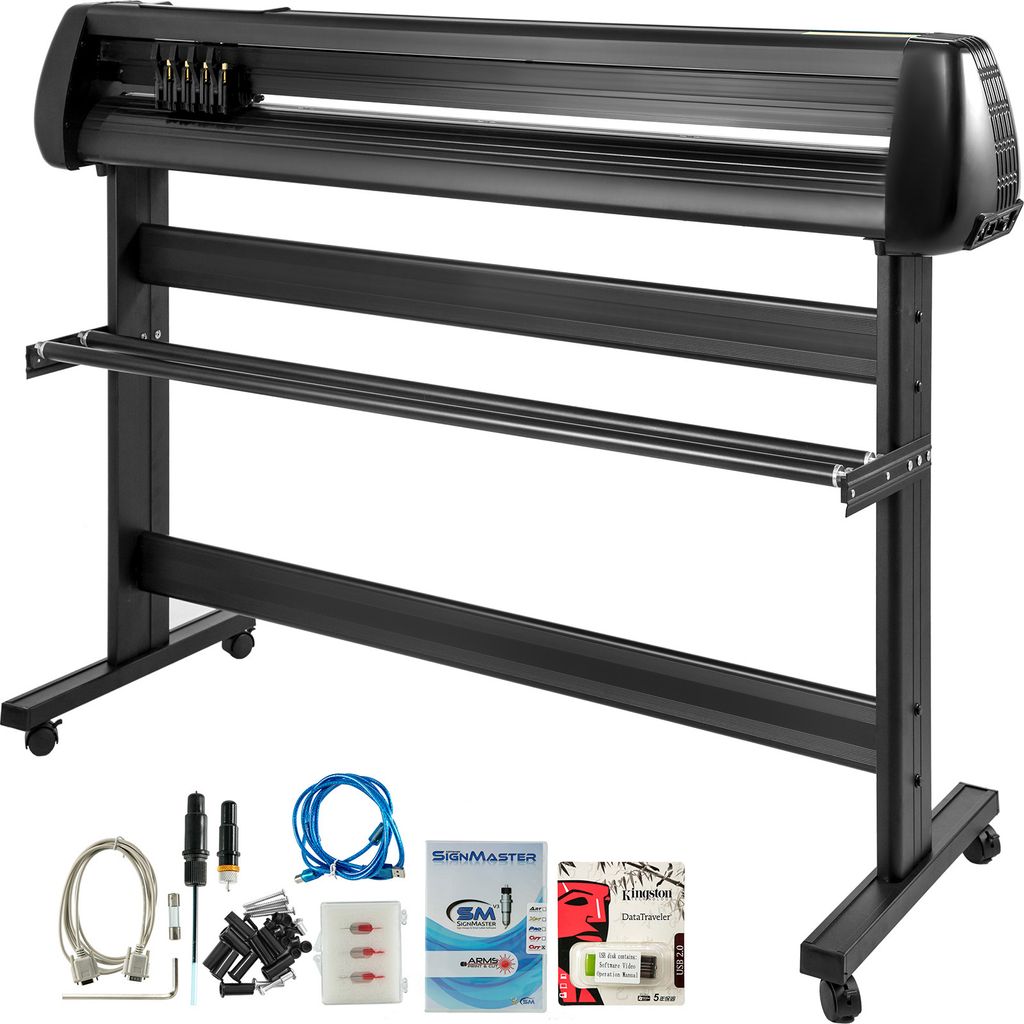SucceBuy 53" Vinyl-Schneidemaschine, Vinyl-Plotter mit Bodenständer, für die Schilderherstellung