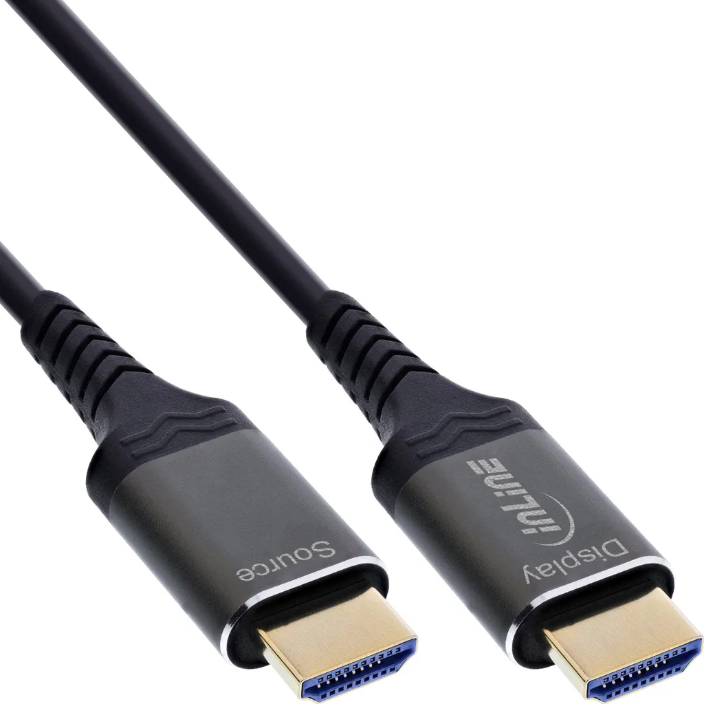 Cavo InLine® HDMI AOC, cavo HDMI ad altissima velocità, 8K, alluminio, 25 m