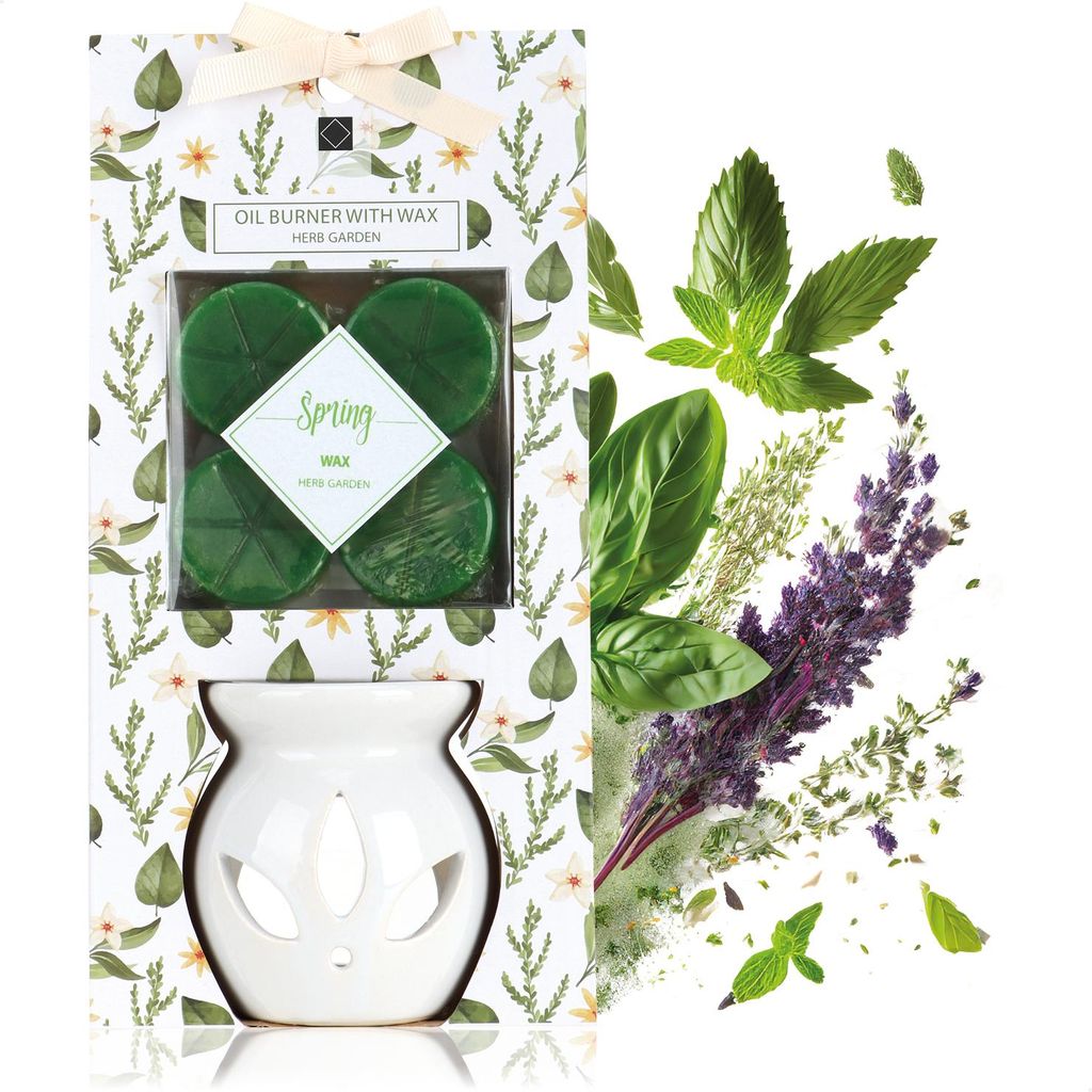 com-four Duftlampe mit Wachs, Stövchen für auch ätherische Öle, Aroma Diffusor