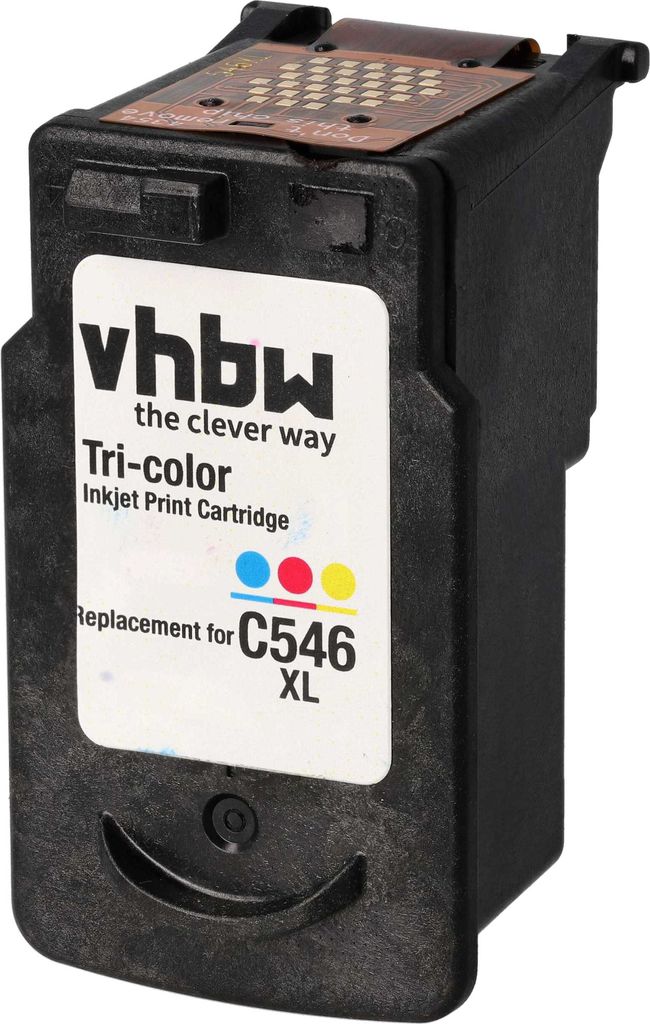 vhbw Tintenpatrone Cyan/Magenta/Yellow kompatibel mit Canon Pixma MG3053, MG3052, MX494, TR4551, MX495, TR4550, TS205 Drucker (wiederaufgefüllt, 1...