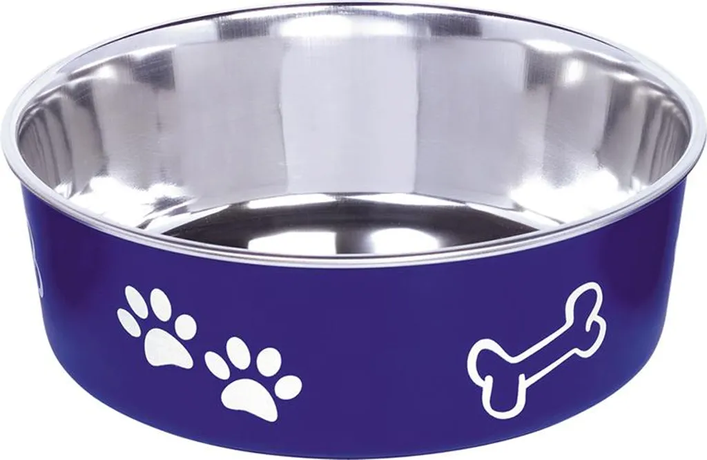 Ciotola Fusion Blu Antiscivolo in Acciaio Inox - Il Look Perfetto