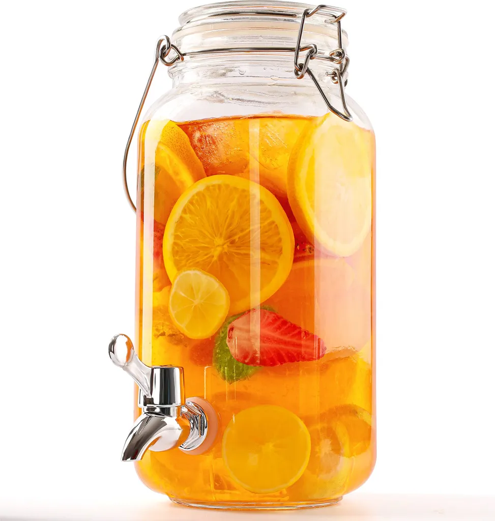 Distributeur de Boissons en Verre Rétro 2,5 L avec Robinet Service
