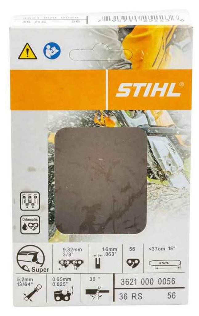 Stihl Sägekette 3/8 1,6 mm 56 GL - 37 cm Vollmeißel RSC Produktbild 