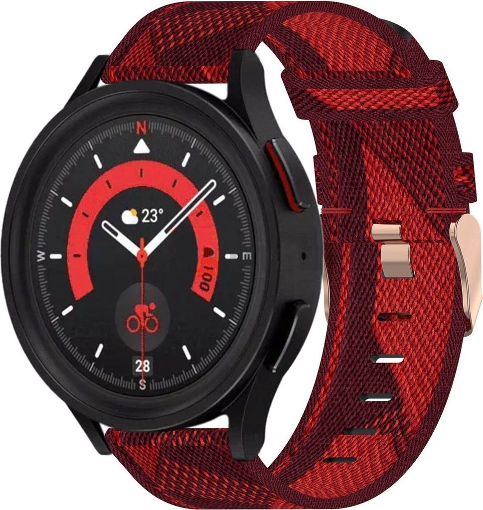 Für Samsung Galaxy Watch FE 6 5 4 Normal Pro Classic alle Größen Gewebtes Nylon Band