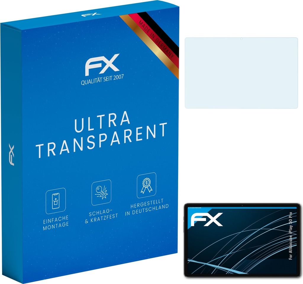 atFoliX FX-Clear 2x Schutzfolie kompatibel mit Alldocube iPlay 50 Pro Displayschutzfolie
