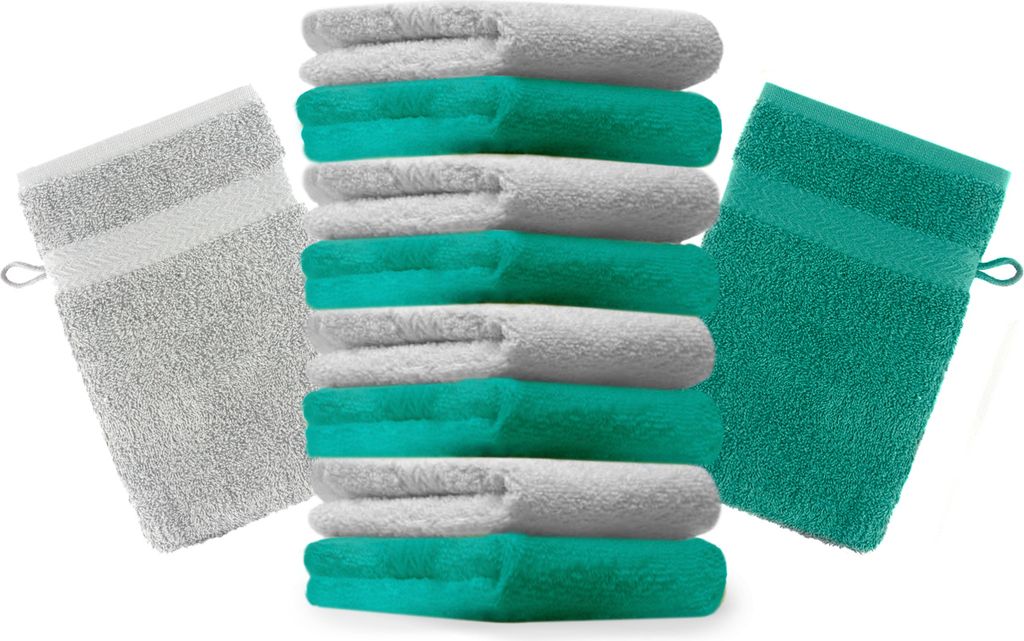 Betz 10 Stück Waschhandschuhe 16x21 cm PREMIUM 100% Produktbild 