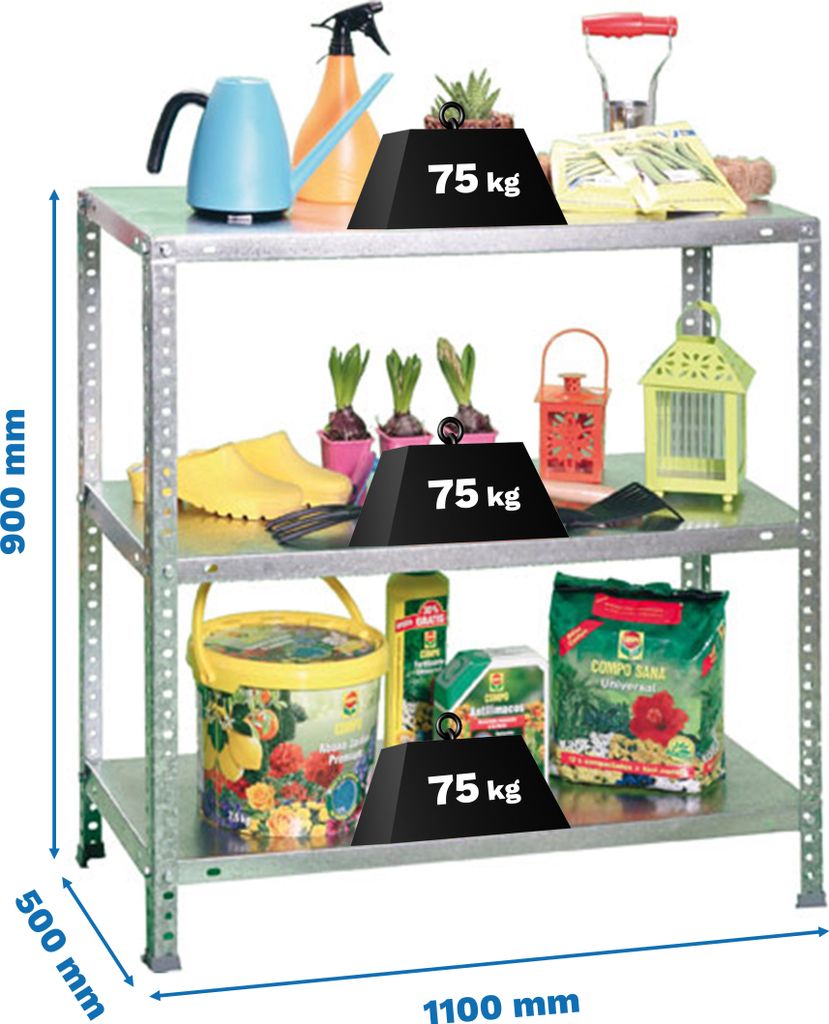 ADVANTAGE SUPERPLUS 3/500 900 Verzinkte Metallhalterung