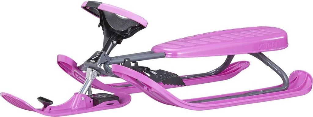 STIGA Snow Racer Color Pro Graphite Pink Lenkschlitten Produktbild 1