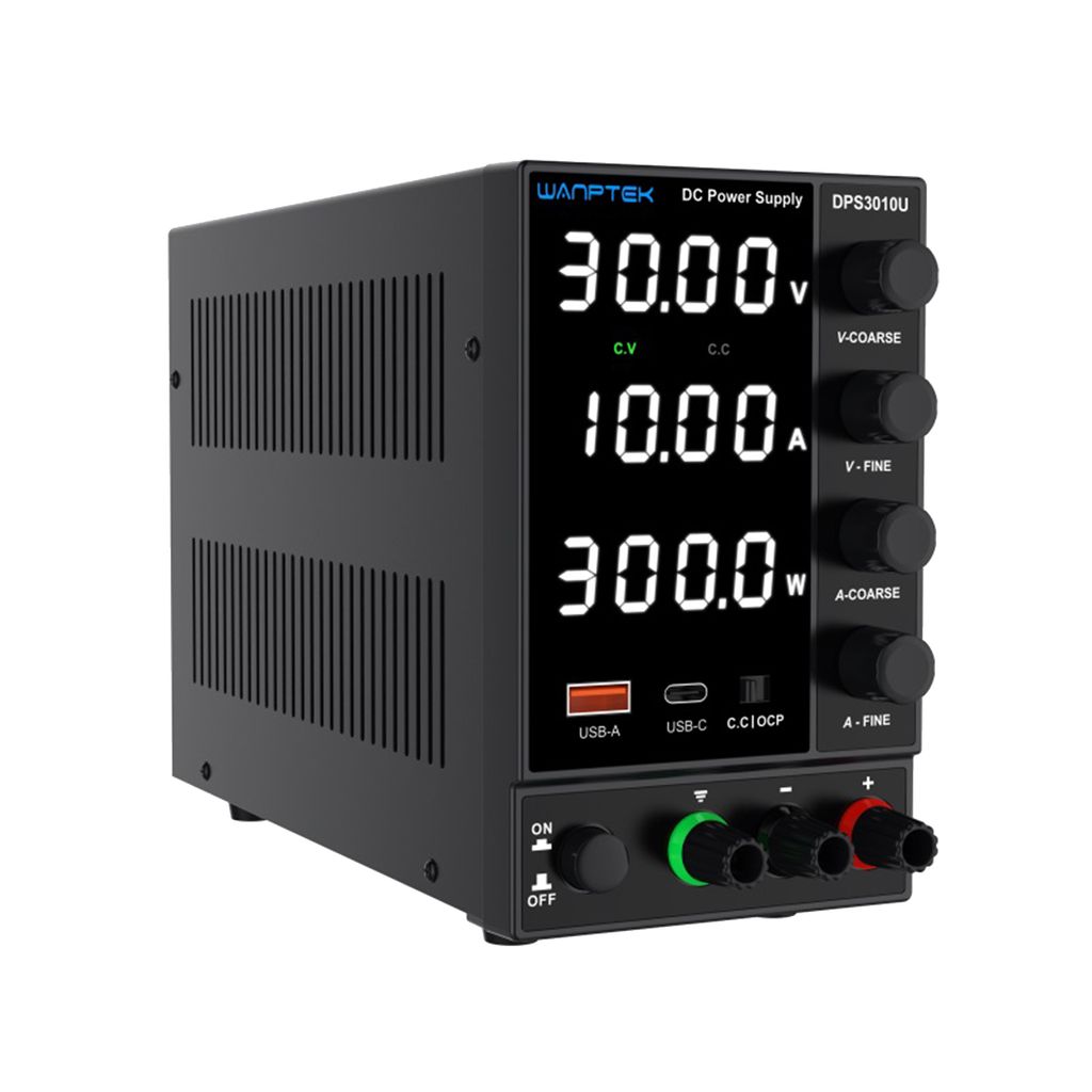 WANPTEK DPS3010U 0–30V, 0–10A, 300W, Gleichstrom-Schaltnetzteil, 4-stellige Anzeige, LED, einstellbares Mini-Netzteil, Wechselstrom 115V/230V, ...