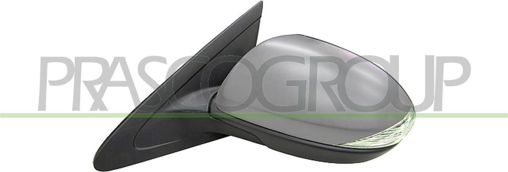 PRASCO MZ3307216 Außenspiegel Seitenspiegel Links für MAZDA 3 (BL) Konvex Grundiert Elektrisch